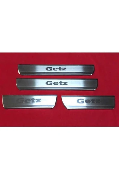 Hyundai Getz 2002-2011 Krom Kapı Eşiği 4 Parça Paslanmaz Çelik ürün görseli 1