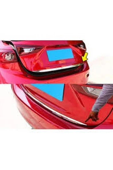 Chevrolet Cruze Sedan Krom Bagaj Alt Çıtası Paslanmaz Çelik ürün görseli 1