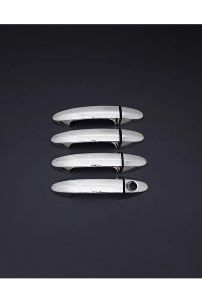 Ford Fiesta 2009> Krom Kapı Kolu 4 Kapı 8 Parça Paslanmaz Çelik ürün görseli 1