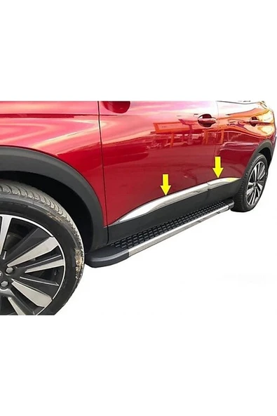 Peugeot 3008 2016 Ve Üzeri Krom Yan Kapı Çıtası 4 Parça Paslanmaz Çelik ürün görseli 1