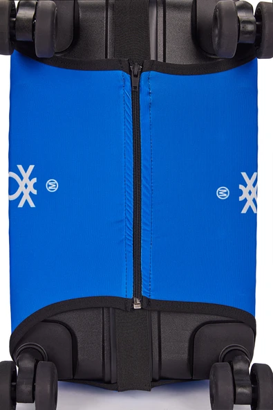 United Colors Of Benetton Büyük Boy Koruyucu Valiz Kılıfı Likralı Sax - Resim 4