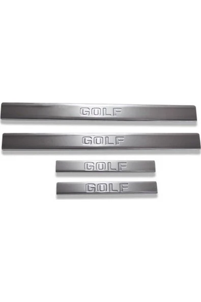 Volkswagen Golf -5 (2005-2009) Uyumlu Krom Kapı Eşiği 4 Kapı Paslanmaz Çelik, ürün görseli 1