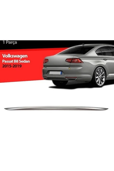 Volkswagen Passat B8 2014-2019 Krom Bagaj Alt Çıtası Paslanmaz Çelik ürün görseli 1
