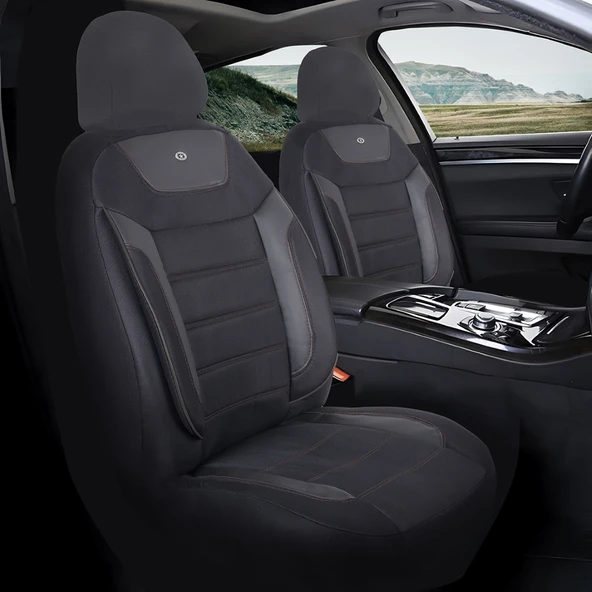 Chevrolet Cruze Araçlara Uyumlu Oto Koltuk Kılıfı Seti - Primier Serisi - Siyah