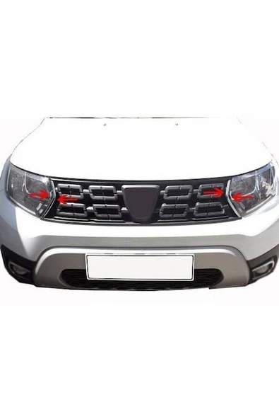 Dacia Duster 2018+ Krom Ön Panjur Köşeleri 2 Parça Paslanmaz Çelik ürün görseli 1
