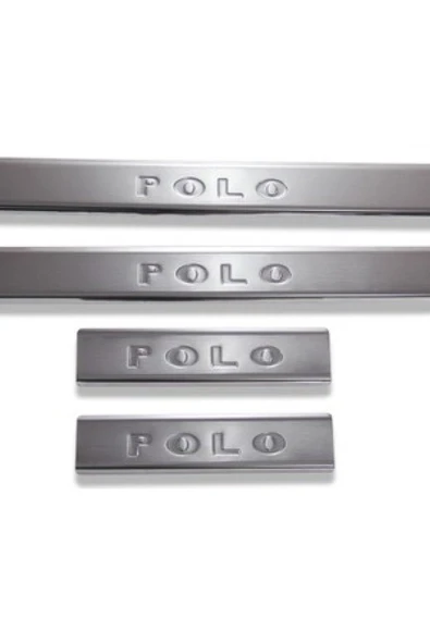 VW POLO IV 2002-2009 MODELLER ARASI KROM KAPI EŞİĞİ 4 PARÇA PASLANMAZ ÇELİK ürün görseli 1