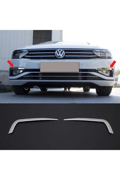 Volkswagen Passat B-8,5 2019 Ve Üzeri Krom Sis Çerçevesi 2 Parça Paslanmaz Çelik