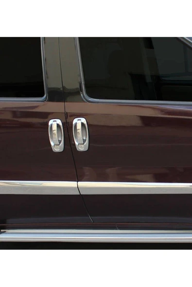 FİAT DOBLO 2010 VE ÜZERİ MODELLER KROM YAN KAPI ÇITASI 4 PARÇA PASLANMAZ ÇELİK - Resim 2