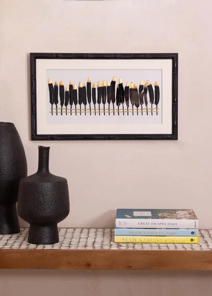 The Mia Flume Tablo Siyah 60x35x4 cm TBL0099 - 2