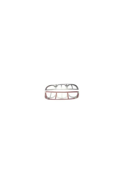 FİAT DOBLO 2006-2010 MODEL ARASI KROM STOP ÇERÇEVESİ 2 PARÇA PASLANMAZ ÇELİK - 2