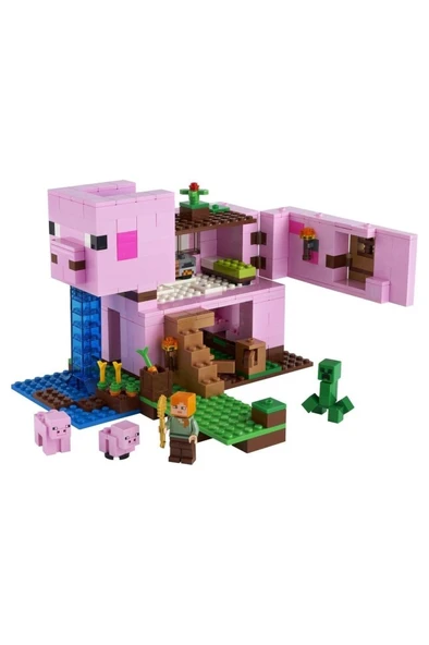 LEGO ® Minecraft™ Domuz Evi 21170 - Çocuklar İçin Yaratıcı Minecraft Oyuncağı Yapım Seti (490 Parça) - 2