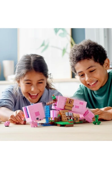 LEGO ® Minecraft™ Domuz Evi 21170 - Çocuklar İçin Yaratıcı Minecraft Oyuncağı Yapım Seti (490 Parça) - 8