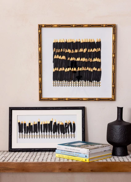 The Mia Flume Tablo Siyah 60x35x4 cm TBL0099 - 3