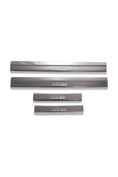 Kapı Eşiği Krom 4 Parça Albea SD 2002-2012 Arası Modeller İçin - 1