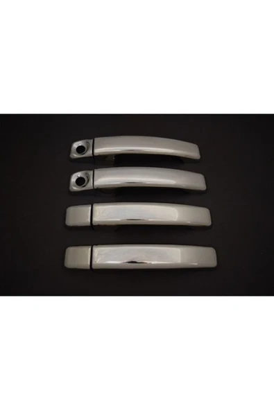 Renault Master 2010 Ve Üzeri Krom Kapı Kolu 4 Kapı Paslanmaz Çelik Çift Delik ürün görseli 1