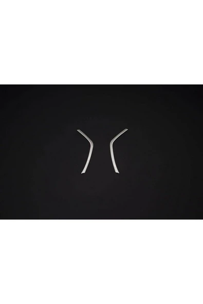 Dacia Duster 2018+ Krom Ön Panjur Köşeleri 2 Parça Paslanmaz Çelik - Resim 2