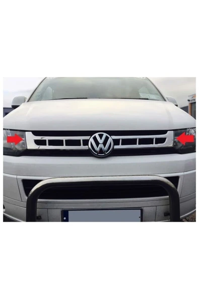 VW TRANSPORTER T-5 2010-2014 MODEL ARASI KROM ÖN PANJUR 2 PARÇA PASLANMAZ ÇELİK - 2