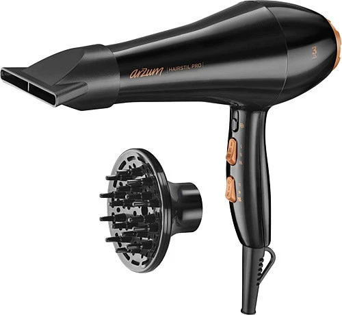 Arzum Hairstil Pro AR5009 Profesyonel Saç Kurutma Makinesi Siyah