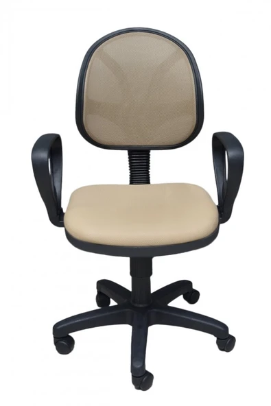 Porziyon Ohera Çalışma Koltuğu Ofis Çalışma Sandalyesi Fileli Cappucino (Sütlü Kahve) - 1