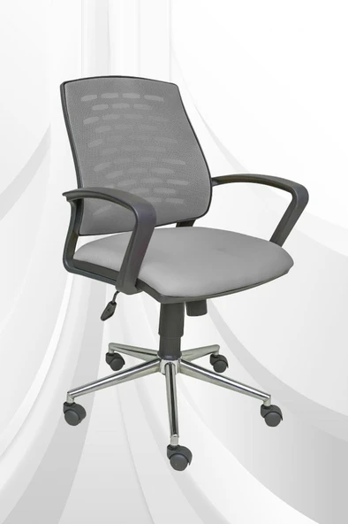 Porziyon Savina  Yönetici Koltuğu  Ofis Çalışma Koltuğu - Sandalyesi  (Krom Ayak) - 1