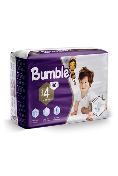 BUMBLE ÇOCUK BEZİ İKİZ PAKET NO:4 (7-14) 36 LIx5
