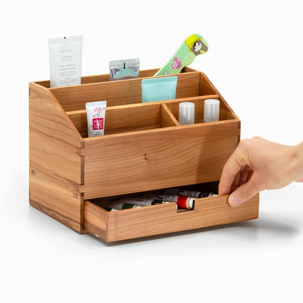 Woodsaka Çekmeceli - 4 bölmeli Organizer - 3