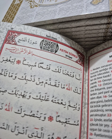 Ekonomik Hediyelik Beyaz Kabe Model Yasini Şerif Türkçe Okunuşlu ve Mealli 11x16cm Çanta Boy 80shf. - 5