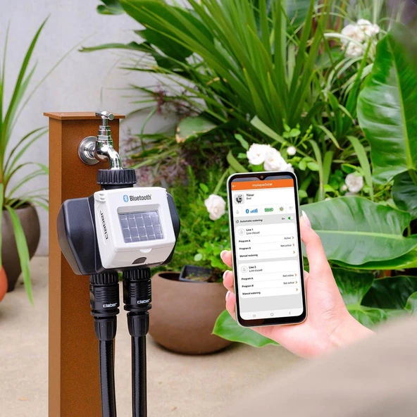 Claber 8498 Dual Myaquasolar, 2 Çıkışlı Otomatik Tımer-Sulama Zamanlayıcısı - 2