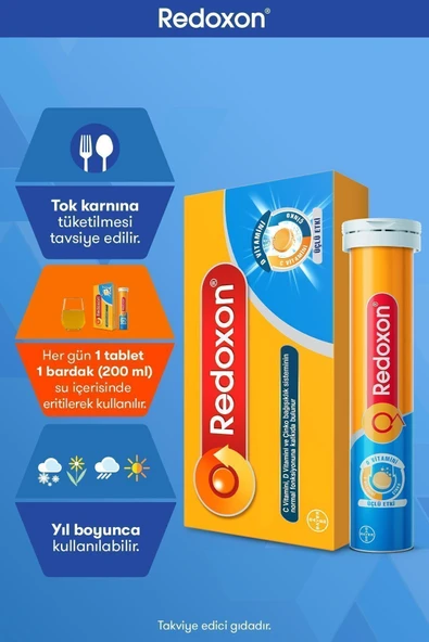 Üçlü Etki 30 Efervesan Tablet I 1000 Mg C Vitamini, D Vitamini Ve Çinko Içeren Takviye Edici - 6