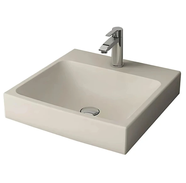 Bocchi Scala Tezgah Üstü Lavabo 48 cm Mat Yasemin