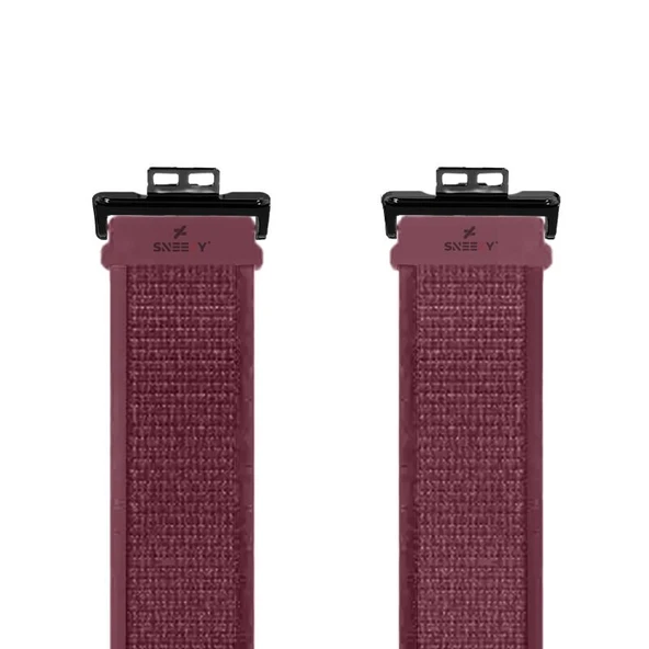 Huawei Watch Fit 2 Uyumlu Wander Trail Loop Spor Yumuşak Kumaş Kordon  Kırmızı - Resim 3