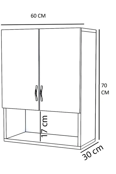 Defne Stil Çamaşır Dolabı Beyaz - 3