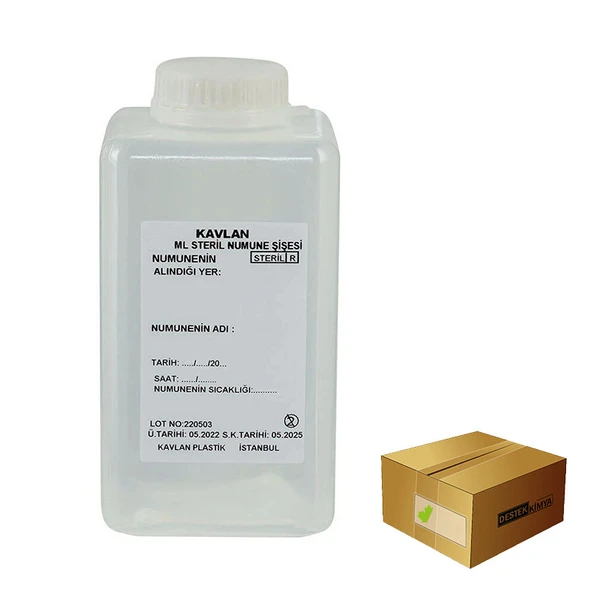 Su Numune Şişesi 250 ml Pp Tiyosülfatsız Steril/Koli 120 Adet