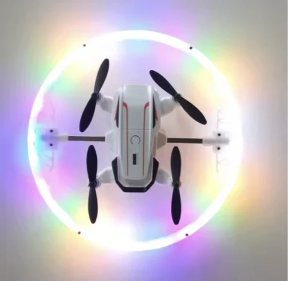 Özel Logo 2.4g Flaş Işığı Drone Döndürme Modu Akrobasi Uçan Uçak Havalı Mini Rc Drone Işık Gösterisi - 2