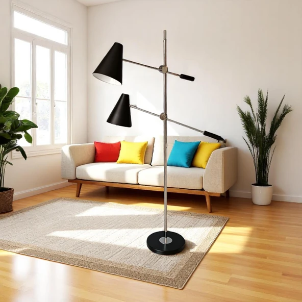 Telsa Oynar Başlıklı Krom Lambader - 2