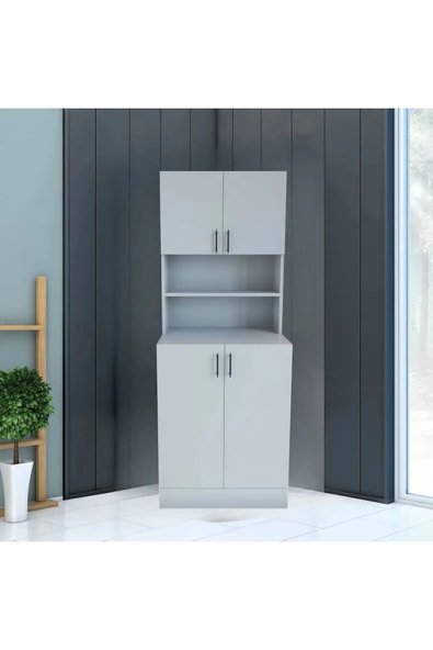 Leylak Stil Kapaklı Çamaşır Makinesi Dolabı