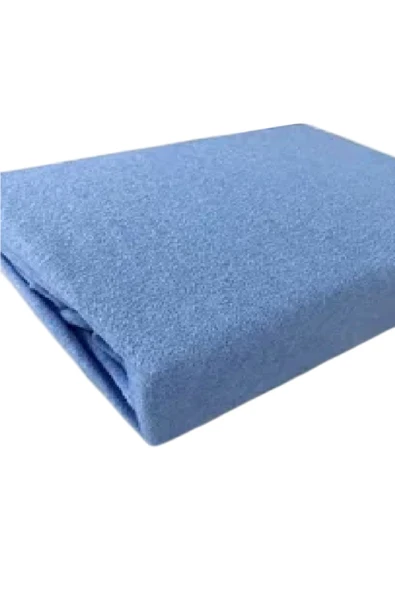 Lastikli Streç Battal Boy Havlu Çarşaf 180x200 Cm Renk Mavi ürün görseli 1