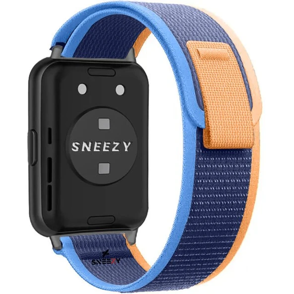 Huawei Watch Fit 2 Uyumlu Wander Trail Loop Spor Yumuşak Kumaş Kordon  Koyu Mavi - Resim 2