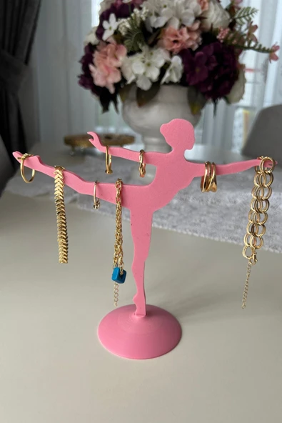 Balerin Takı Standı | Dekoratif Takı Düzenleyici | Kolye Küpe Yüzük Askılığı