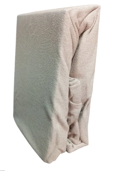 Lastikli Streç Battal Boy Havlu Çarşaf 180x200 Cm Renk Açık Kahve - 2