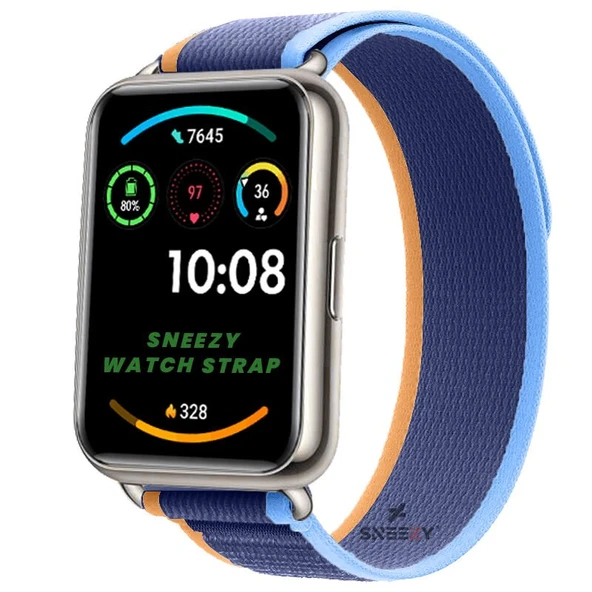 Huawei Watch Fit 2 Uyumlu Wander Trail Loop Kordon  Koyu Mavi