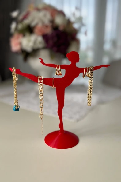 Balerin Takı Standı | Dekoratif Takı Düzenleyici | Kolye Küpe Yüzük Askılığı - 3