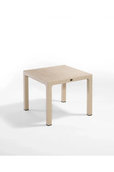 ZİYNET HOME 90x90 Rattan Masa Balkon Bahçe Teras Masası Kare Rattan Masa - 4