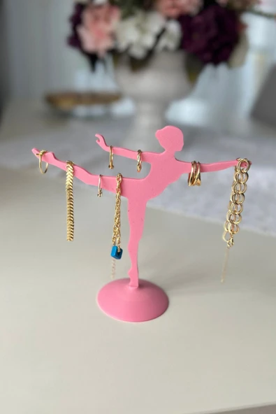 Balerin Takı Standı | Dekoratif Takı Düzenleyici | Kolye Küpe Yüzük Askılığı - 3