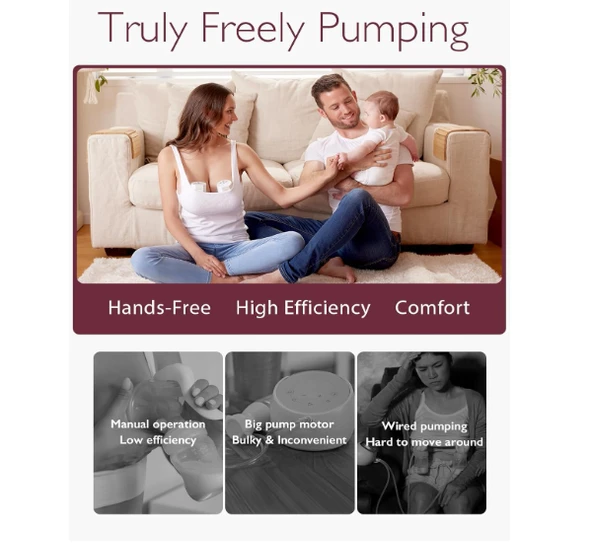 Momcozy S12 Pro Eller Serbest Göğüs Pompası - 3