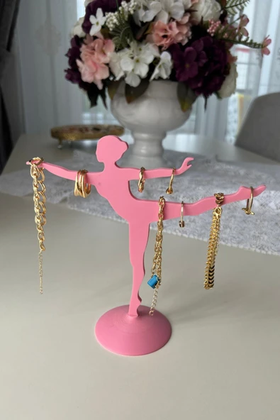 Balerin Takı Standı | Dekoratif Takı Düzenleyici | Kolye Küpe Yüzük Askılığı - 2