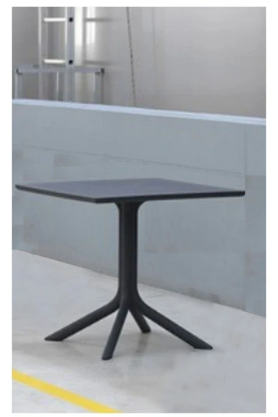 ZİYNET HOME Kare Masa Amanda Bahçe Balkon Teras Masası 80x80 Cm - 9