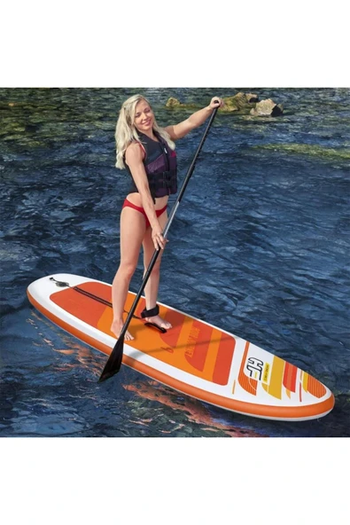 Bestway 65349 Şişme Kano Sörf Tahtası-Çantalı Set Kürek 274x76x12 cm + Pompa - Resim 3