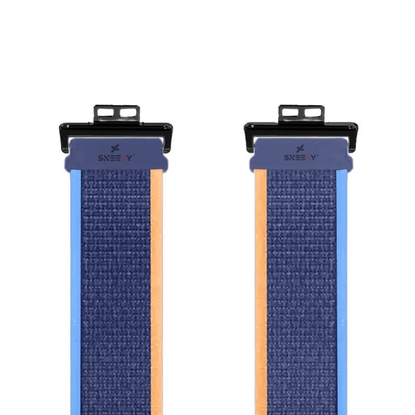 Huawei Watch Fit 2 Uyumlu Wander Trail Loop Spor Yumuşak Kumaş Kordon  Koyu Mavi - Resim 3