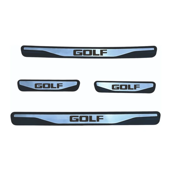 Golf 8 Kapı Eşiği 2020 ve Üzeri New Krom Kapı Eşiği 4 Parça Paslanmaz Çelik - 1
